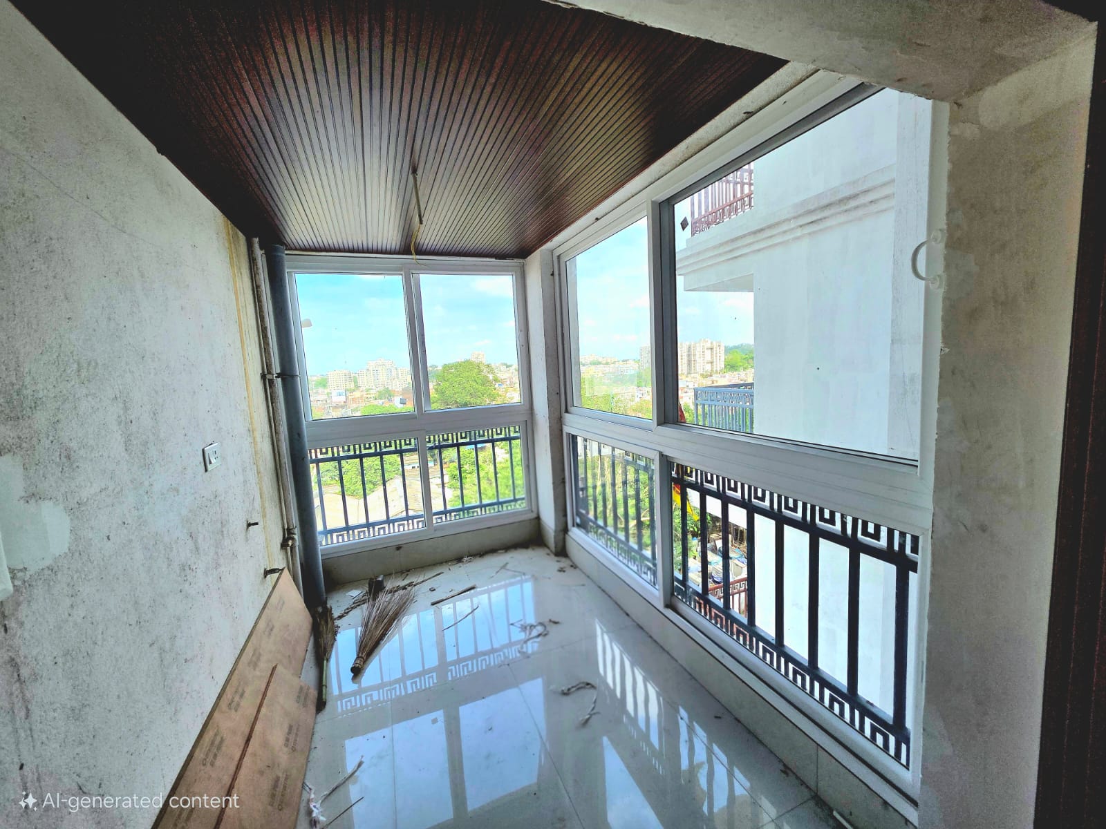 uPVC sliding windows supplied for apartment and commercial building projects in Ranchi